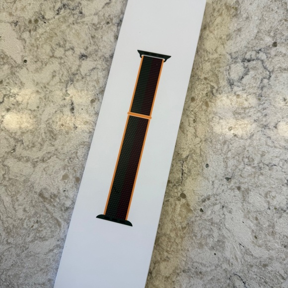 NEW Apple 45MM Dark Cherry /forest green sports loop watch band - Picture 6 of 6